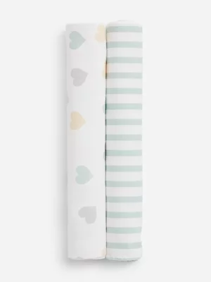 Jet Baby Harbour Gray & Heart 2 Pack Receiver