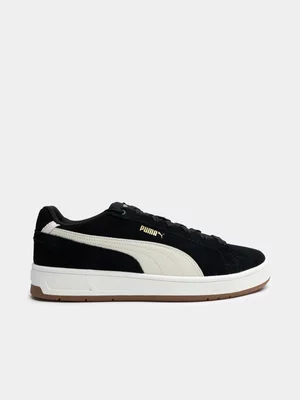 Mens Puma Court Classico Black/White Sneaker