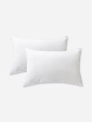 Volpes White Brushed Cotton Pillowcase Pair