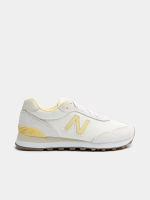 Women's New Balance 515 White/Yellow Sneaker