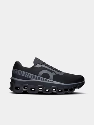 On Mens Cloudmonster 2 Black Running Shoes 