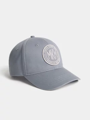 Markham Men's Badge Detail Blue Cap
