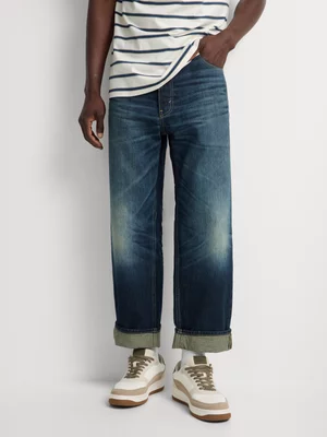 Relay Jeans Men's Rigid Straight Indigo Denim