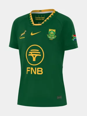 Nike Youth Springboks Home 25/26 Green/Yellow Stadium Jersey