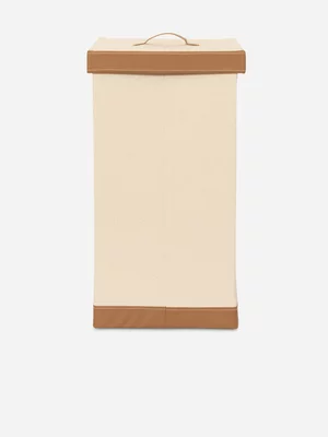 Foldable Fabric Laundry Hamper Beige