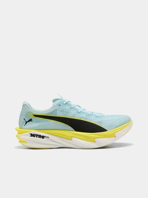 Puma Men Deviate Nitro Elite 4 Blue/Lime Running Shoes 
