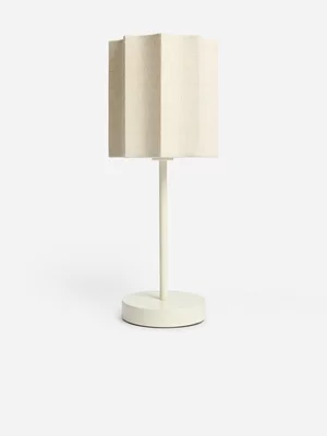 Jet Home Grey Pillar Shade Lamp