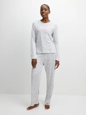 Jet Women’s Ice Melange Restful Moments DTY Pyjama Set