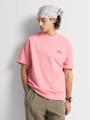 Markham Men's Fleece Pink Graphic T-Shirt