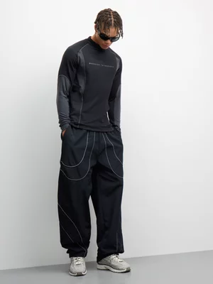 Nike Men's Tech Pro Layer Therm Black Top