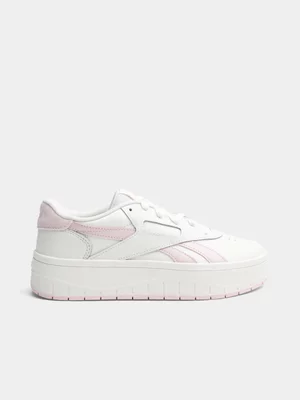 Women's Reebok Court Advance Surge White/Pink Sneaker