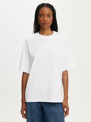 Women's Cotton On White Boxy Short Sleeve Tee
