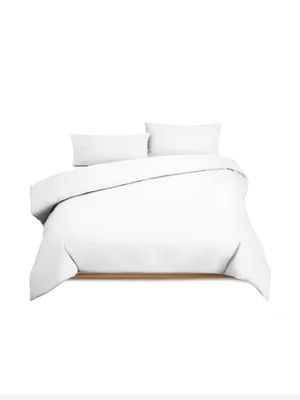 Volpes Cotton 200tc White Duvet Cover Set