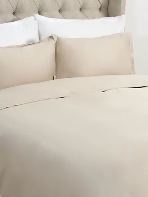 Grace Collection Smoothest Duvet Cover Set 200 Thread Count Natural