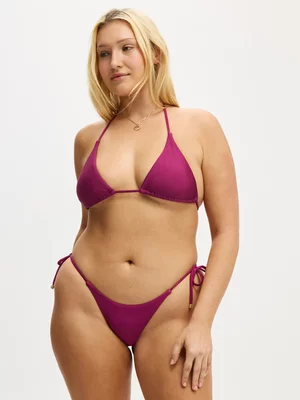 Women's Cotton On Pink String Tie Side Bikini Bottoms