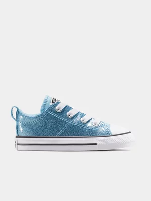 Converse Junior Infant Chuck Taylor All Star Madison Glitter Blue/White Sneakers