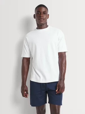 Markham Men's Woven Micro Navy Sleepwear Short