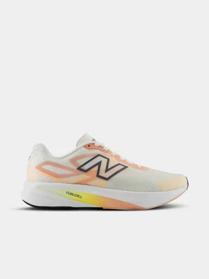 New Balance Womens Fuelcell Flite-R White/Orange Running Shoes 