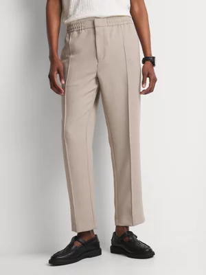 Markham Men's Smart Pintuck Straight Leg Stone Jogger