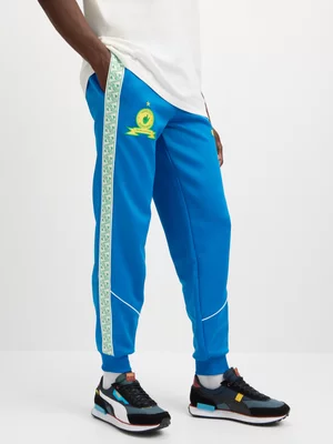 Puma Mens Mamelodi Sundowns King Anthem Blue Pants