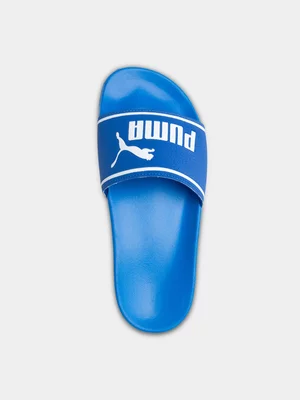 Junior Puma Poolcat Blue/White Slide