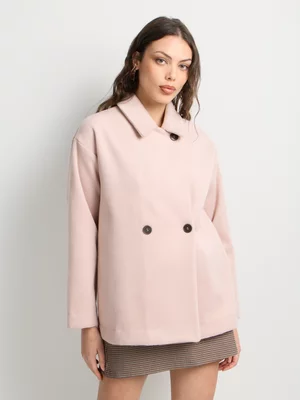 Short Unlined Melton Coat