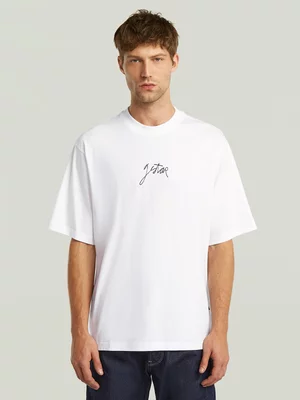 G-Star Men's Boxy Centre White T-Shirt