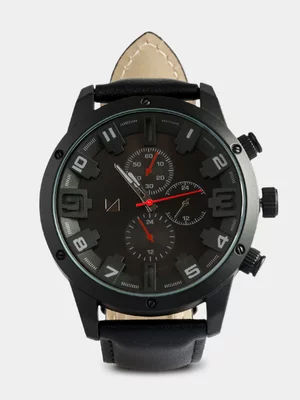Markham Men's Oversize Black Watch