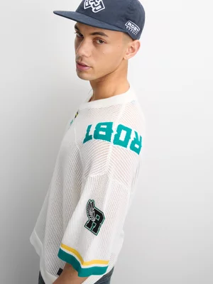 Redbat Men's Oen Knit Football White Shirt 