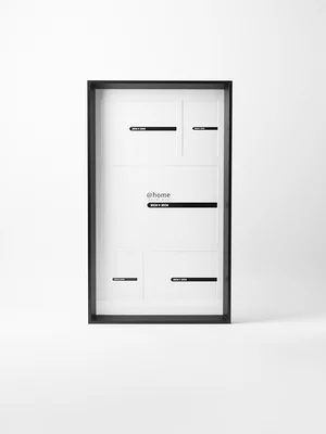 5 Window Multi Picture Frame Black 