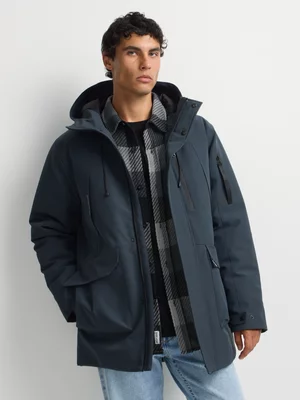 Relay Jeans Men's Tech Padded Blue Parka Jacket