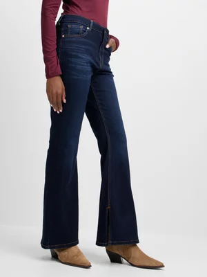 Jet Women'S Dark Wash Flare Leg Denim