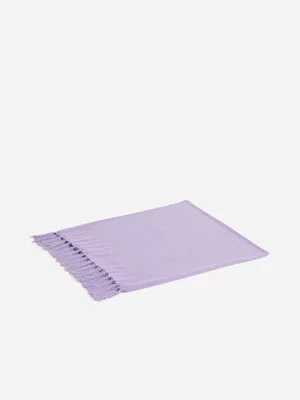Jet Home Lilac Chenille Acrylic Throw 