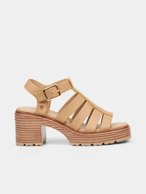 Women's Butterfly Feet Beige Cambria 1 Heels