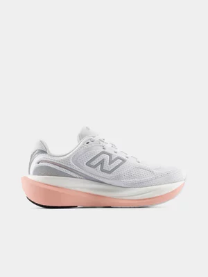 New Balance Womens 1080 V15 White/Pink Lemonade Running Shoes