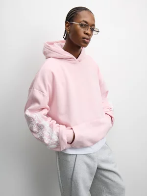 The FIX Men's Pink Motosport Graphic Hoody