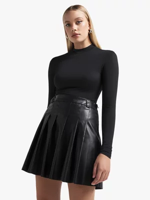 The FIX Women's Black Turtle Neck Top