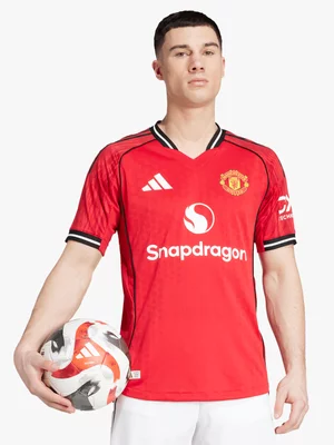 adidas Mens Manchester United Home 25/26 Red Authentic Jersey