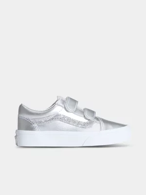 Vans Kids Old Skool V Dazzle Grey Sneaker