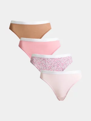 Jockey 4 Pack Natural Spanish Rose French Cut
