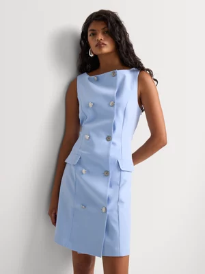 Double Breasted Shift Dress