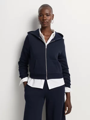 Co-Ord Cropped Zip Through Hoodie