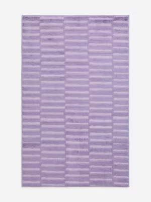 Jet Home Lilac Colourblock Shaggy Rug 