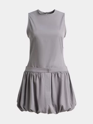 The FIX Women's Grey Bubble Shift Mini Dress