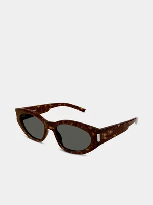 SAINT LAURENT Havana SL 638-002 Sunglasses - 55