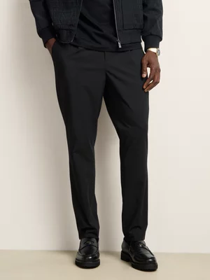 Fabiani Men's Black Smart Elasticated Trouser