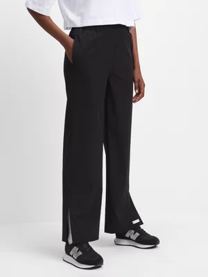 TS Womens 4-Way Stretch Wide Leg Black Pants