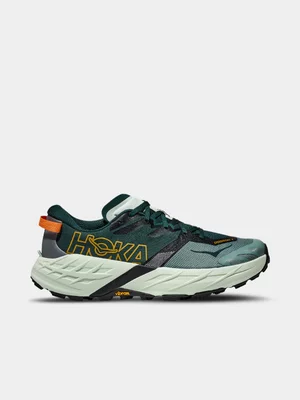 Hoka Mens Speedgoat 7 Green Trail Running Shoes 