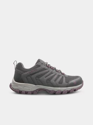 Hi-Tec Womens Grand Paradiso Grey/Purple Sneakers