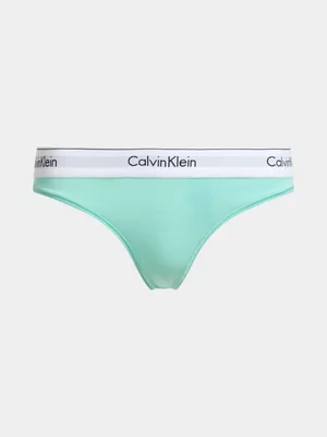 Women's Calvin Klein Blue Thong
